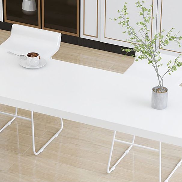 Wood Pub Table with Specialty Table Top Double Pedestal Table - 41.3" H Clearhalo 'Bar Furniture' 'Bar Tables' 'bar_tables' 'furn' 'furn_bar_tables' 'Furniture' 'furniture_bar_tables' 'Kitchen & Dining Furniture' 1200x1200_e22c3a4a-51a9-419b-abd2-22b6f67ed531