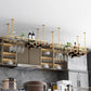 Glam Hanging Wine Rack Metal Wine Bottle & Glass Rack for Living Room Clearhalo 'furn' 'furn_wine_racks' 'Furniture' 'Kitchen & Dining Furniture' 'Wine Racks' 'wine_racks' 1200x1200_e22ecc27-1181-4ae5-8746-7b074cf17473