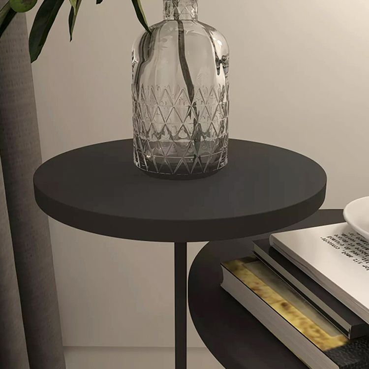 Contemporary Metal Accent Table Nightstand 21.65" Tall Bed Nightstand Clearhalo 'Bedroom Furniture' 'furn' 'furn_night_stand' 'Furniture' 'night_stand' 'Nightstands' 1200x1200_e22ed7af-c3d3-49d5-941f-78735e660372