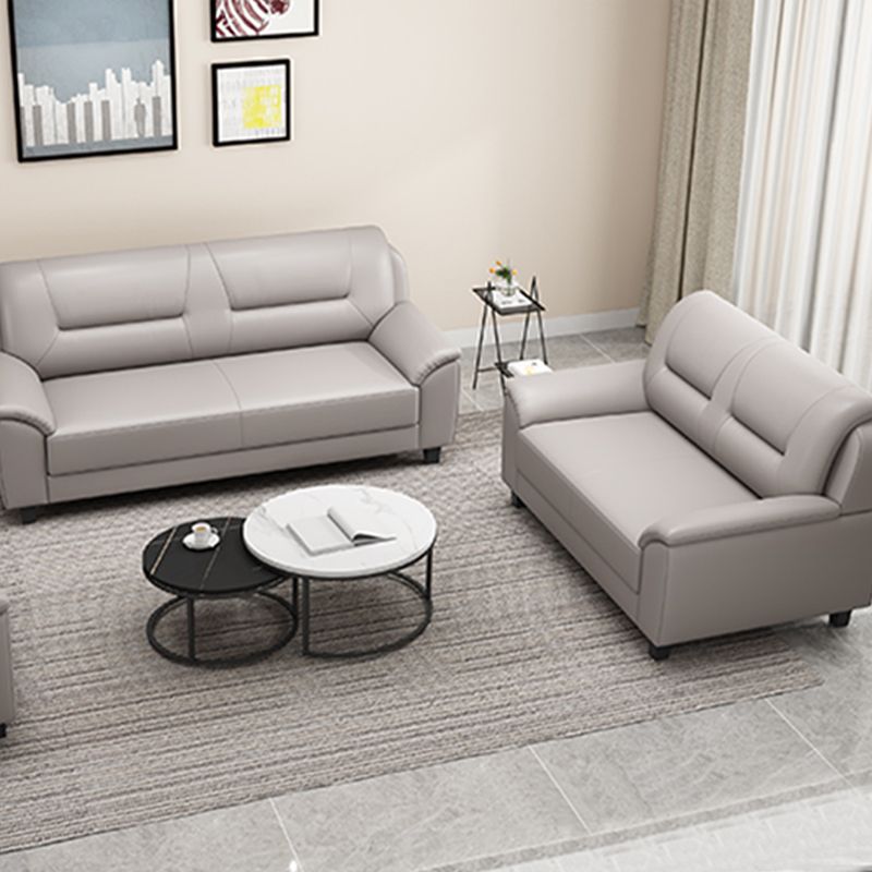 Pillow Top Arm Sofa 55.12"/70.87" W Faux Leather 3-Seat Loveseat Clearhalo 'furn' 'furn_sofas' 'Furniture' 'furniture_sofas' 'kitchen' 'kitchen_sofas' 'Living Room Furniture' 'Sofa' 'sofas' 1200x1200_e2302fe9-b24a-4640-942d-f2e7139fe85e