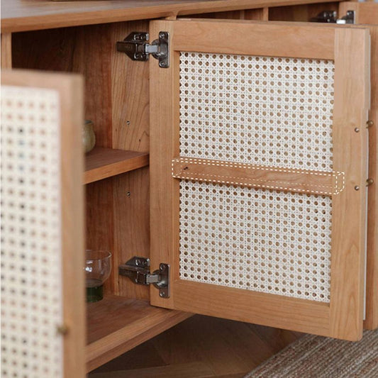 Casa di legno di legno moderno moderno mobile sideboard con porte