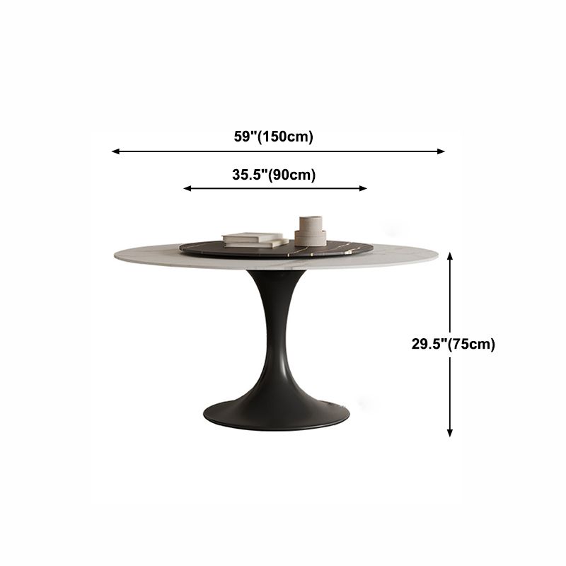 Modern Matte Finish Stone Table Round Tulip Dining Table for Home Clearhalo ' dining_table' 'Dining Tables & Seating' 'Dining Tables' 'furn' 'furn_dining_table' 'Furniture' 'furniture_dining_table' 'Kitchen & Dining Furniture' 'kitchen&dining_furn' 'kitchen' 'kitchen_dining_table' 1200x1200_e2329e97-518f-482e-a8c2-33562711b52c