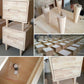 Bois de nuit de lit de nuit moderne en bois massif des jambes de rangement inclus la table de nuit