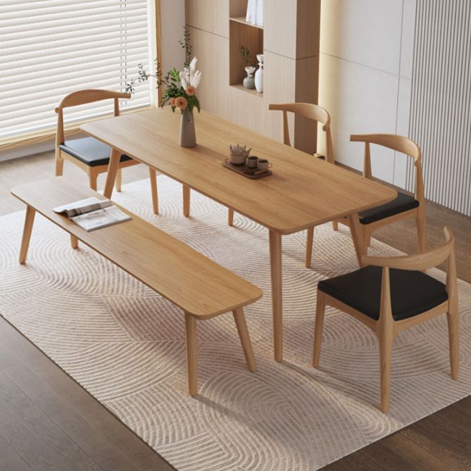 Mesa de comedor de madera rectangular industrial 1/3/5/6/7 piezas de comedor para comedor