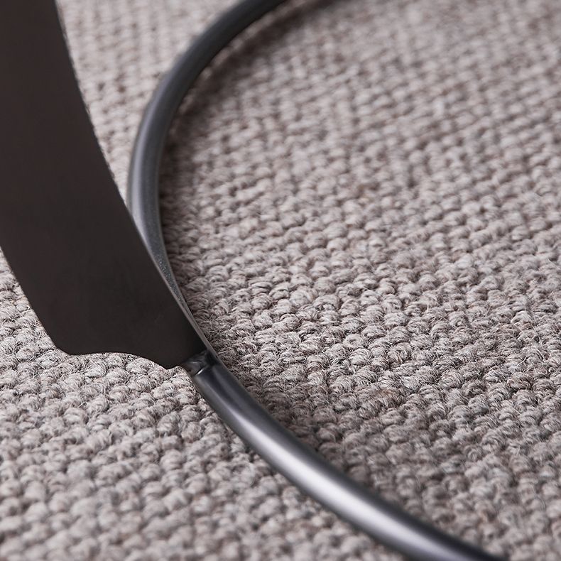 Glam Style Dining Chair Upholstered Arm Chair with Metal Base Clearhalo 'Dining Chairs' 'Dining Tables & Seating' 'dining_chair' 'furn' 'furn_dining_chair' 'Furniture' 'Kitchen & Dining Furniture' 1200x1200_e236d695-62ea-435a-862b-cb5ec7f76c82