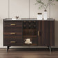 Tavolo a buffet in pietra credenza a buffet in stile glam con armadi e cassetti