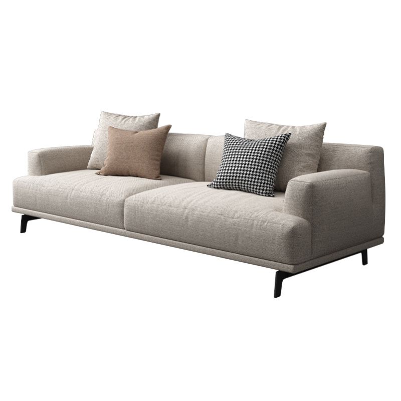 Ivory Fabric Settee Standard Charles Of London Tight Back Loveseat Clearhalo 'furn' 'furn_sofas' 'Furniture' 'furniture_sofas' 'kitchen' 'kitchen_sofas' 'Living Room Furniture' 'Sofa' 'sofas' 1200x1200_e2376175-6d18-489c-b12c-1b409ce32f73