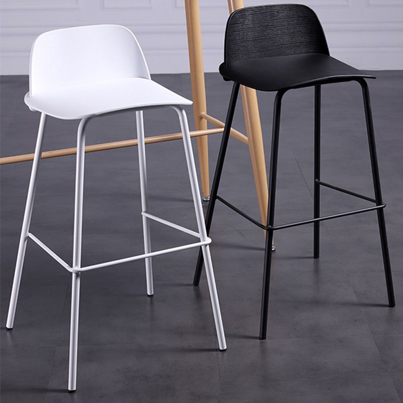 Industrial Style Bar-stool Rectangle PP Seat Counter Stool for Kitchen Bar Clearhalo 'Bar Furniture' 'Bar Stools' 'bar_stools' 'furn' 'furn_bar_stools' 'furniture_bar_stools' 'Kitchen & Dining Furniture' 'kitchen&dining_furn' 'kitchen' 'kitchen_furn' Furniture' 1200x1200_e237d3df-b21b-4acc-8942-86654de515a8