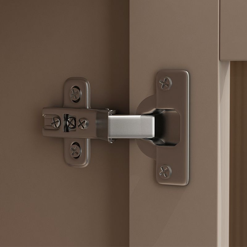 Armoire de rangement en bois moderne avec 2 étagères de rangement et vitre