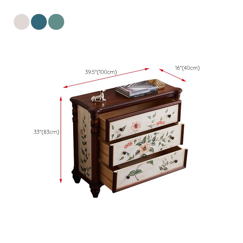 Distressed Wood Accent Chest 32.8" Tall 3 Drawers Side Cabinet Clearhalo 'Cabinets & Chests' 'cabinets_chests' 'furn' 'furn_cabinets_chests' 'Furniture' 'Living Room Furniture' 1200x1200_e241f808-46c7-42ca-b3c1-14b043c8a68a