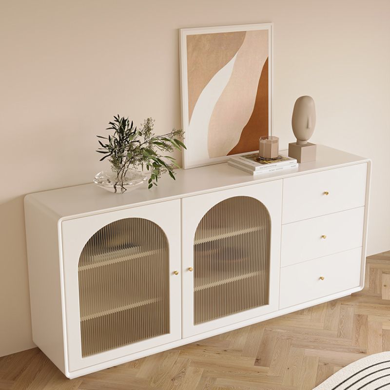 Modern Display Stand Wood Glass Doors Display Cabinet for Dining Room Clearhalo 'Display & China Cabinets' 'display_china_cabinets' 'furn' 'furn_display_china_cabinets' 'Furniture' 'Kitchen & Dining Furniture' 1200x1200_e247cf48-cb28-4cc9-9a9d-07a32ba4d5b5