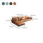 Contemporary Cushions Pillow Top Arm Faux Leather Stationary Seating