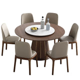Modern 1/4/5/7 Pieces Dining Set Sintered Stone Dining Table Set with Wooden Legs for Home Clearhalo 'Dining Room Sets' 'Dining Tables & Seating' 'dining_room_set' 'furn' 'furn_dining_room_set' 'Furniture' 'furniture_dining_room_set' 'Kitchen & Dining Furniture' 'kitchen&dining_furn' 'kitchen' 1200x1200_e249ce3a-3ebb-4370-942e-5e2d532b59e2