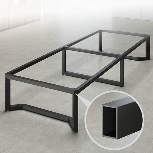 Contemporary Style Meeting Desk Brown Office Desk for Office and Meeting Room Clearhalo 'furn' 'furn_office_desk' 'Furniture' 'Office Desks' 'Office Furniture' 'office_desk' 1200x1200_e249e179-98dd-406a-bc9f-3c557292d4b4