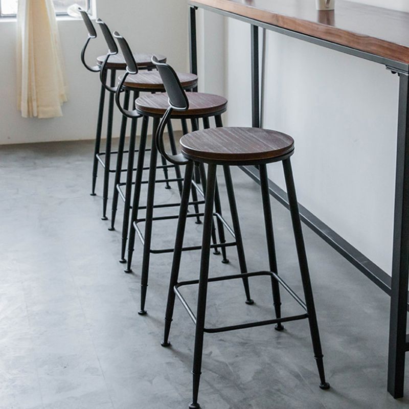 Mesa de barra de madera maciza rectángulo Juego de mesa industrial 1/5/6 Piezas de mostrador con heces