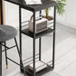 Industrial Black Iron Bar Dining Table with Stone Top Rectangle Indoor Bistro Table Clearhalo 'Bar Furniture' 'Bar Tables' 'bar_tables' 'furn' 'furn_bar_tables' 'Furniture' 'furniture_bar_tables' 'Kitchen & Dining Furniture' 1200x1200_e2507ce8-73c8-4202-9abd-137b4f314264