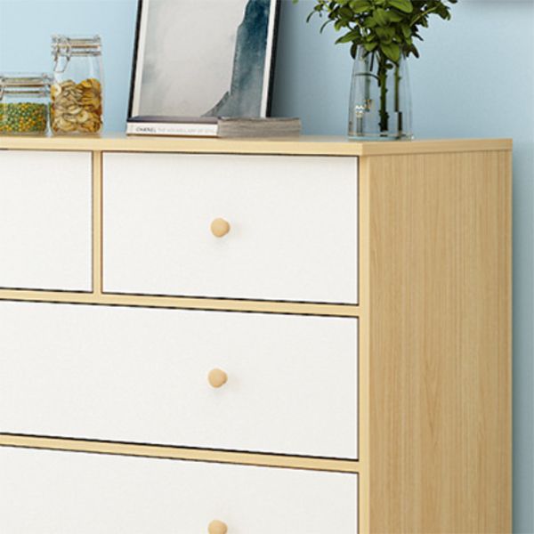 Commode de rangement contemporaine en bois avec 4/5/9 tiroirs