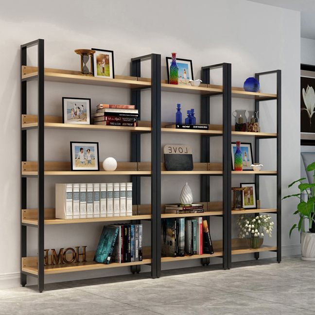Modern Etagere Mental Bookcase Open Back Bookshelf for Balcony and Living Room Clearhalo 'Bookcases' 'furn' 'furn_bookcases' 'Furniture' 'Office Furniture' 1200x1200_e2526a63-e878-4ae8-8610-89b0f454a32b