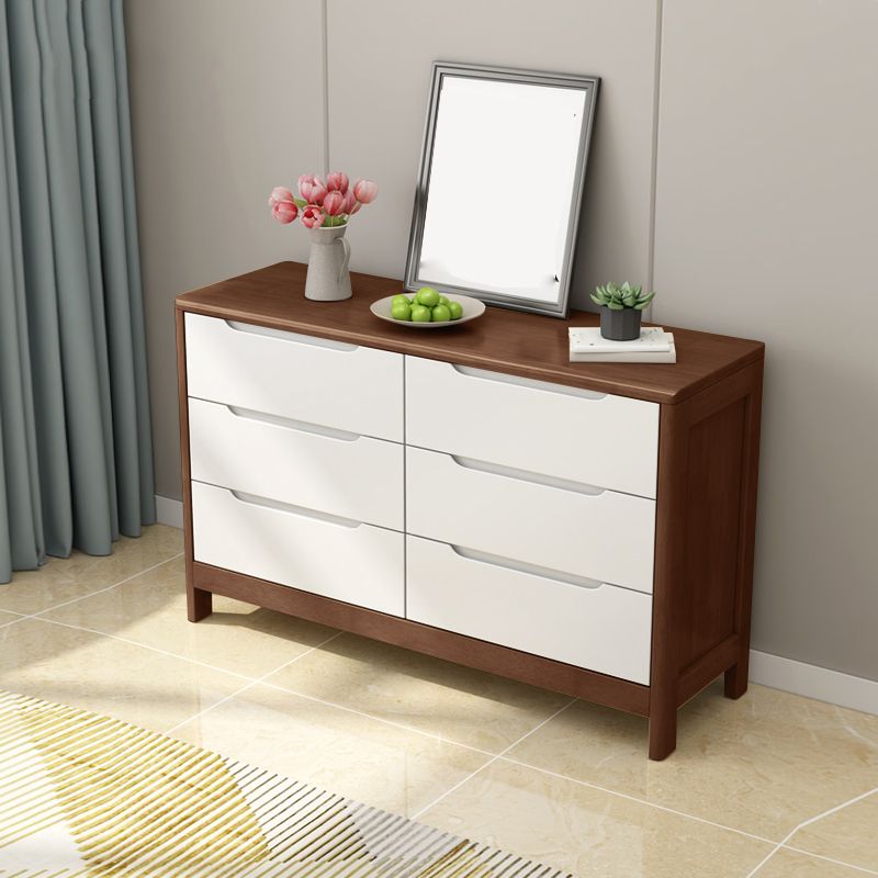 Contemporary Chest Legs Included Solid Wood Chest with Drawers for Bedroom