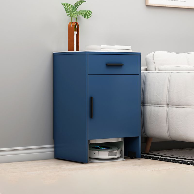 Modern Stone Top Accent Cabinet with Drawer Storage Cabinet 18.9" Long Clearhalo 'Cabinets & Chests' 'cabinets_chests' 'furn' 'furn_cabinets_chests' 'Furniture' 'Living Room Furniture' 1200x1200_e2532c2d-6e8f-44c3-830b-cee8978118d5