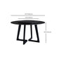 Metal and Stone Table Glam Style Simple Home Black Round Dining Table Clearhalo 'Dining Tables & Seating' 'Dining Tables' 'dining_table' 'furn' 'furn_dining_table' 'Furniture' 'Kitchen & Dining Furniture' 1200x1200_e2535606-5af5-4fb5-b3fd-7957db9e0ed8