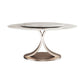Glam Dining Round Table Sintered Stone Table with Metal Legs for Home Use Clearhalo 'Dining Tables & Seating' 'Dining Tables' 'dining_table' 'furn' 'furn_dining_table' 'Furniture' 'Kitchen & Dining Furniture' 1200x1200_e2539aaf-ee80-4425-b7ae-f1d7ad360596