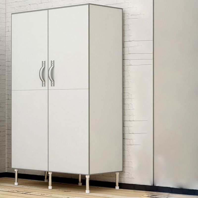 Metal and Fabric Wardrobe Industrial Style Minimalist Rectangular Bedroom Wardrobe Closet Clearhalo 'Armoires & Wardrobes' 'armoires_wardrobes' 'Bedroom Furniture' 'furn' 'furn_armoires_wardrobes' 'Furniture' 1200x1200_e25413dd-bc11-43af-aa8c-0e4e0e82e949