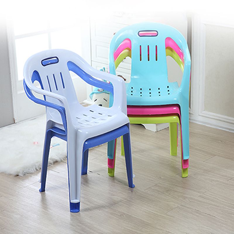 Modern Plastic Dining Arm Chairs Home Stackable Slat Back Dining Armchairs Clearhalo ' kitchen&dining_furn' 'Dining Chairs' 'Dining Tables & Seating' 'dining_chair' 'furn' 'furn_dining_chair' 'Furniture' 'furniture_dining_chair' 'Kitchen & Dining Furniture' 'kitchen' 1200x1200_e25419e1-e0d1-4cfa-81f3-d6821bf05bac