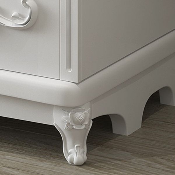 French Country White Wardrobe for Bedroom Manufactured Wood Cabinet with Drawers Clearhalo 'Armoires & Wardrobes' 'armoires_wardrobes' 'Bedroom Furniture' 'furn' 'furn_armoires_wardrobes' 'Furniture' 1200x1200_e254887d-6144-439e-9f5a-8c4e75b04311