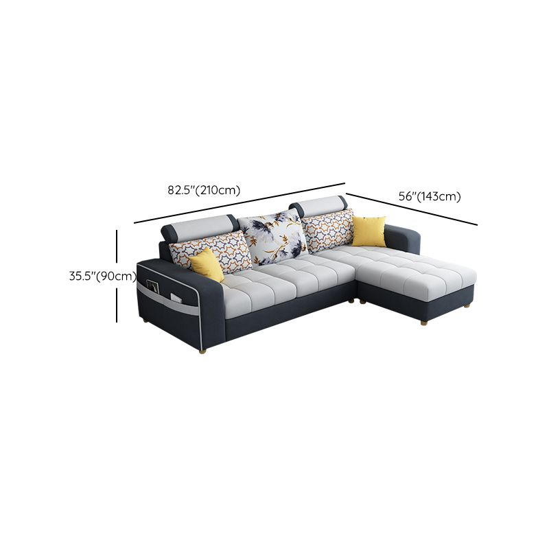 82.67"Long Square Arms Sofa for Living Room Contemporary with Sewn Pillow Back Clearhalo 'furn' 'furn_sofas' 'Furniture' 'Living Room Furniture' 'Sofa' 'sofas' 1200x1200_e2553e6e-1317-4857-aa8f-f149d871a7c2