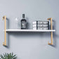 Contemporary Wall Unit Bookshelf with Iron Frame Manufactured Wood Shelf Clearhalo 'Bookcases' 'furn' 'furn_bookcases' 'Furniture' 'furniture_bookcases' 'kitchen' 'kitchen_bookcases' 'Living Room Furniture' 'Office Furniture' 1200x1200_e256e1c4-1756-45a5-be41-1734d0d20bc0