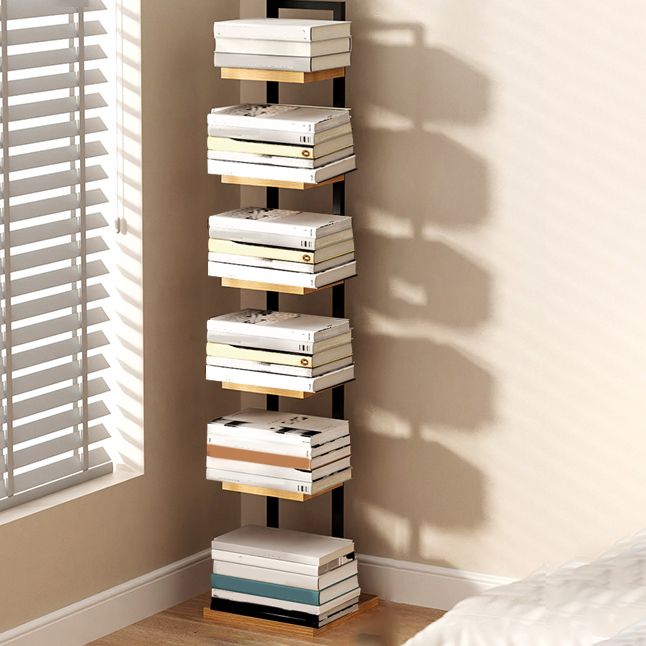 Modern Shelf Bookcase Engineered Wood Open Back Bookshelf for Living Room