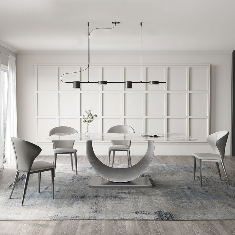 1/3/4/5/7/8 Pieces Dining Chairs Set Dining Table Set with Sintered Stone Top Clearhalo 'Dining Room Sets' 'Dining Tables & Seating' 'dining_room_set' 'furn' 'furn_dining_room_set' 'Furniture' 'furniture_dining_room_set' 'Kitchen & Dining Furniture' 1200x1200_e259b4ba-ec5d-4317-b666-d8eb8f6e4104