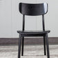 Contemporary Style Chair Armless Open Back Chair with Wood Legs for Kitchen