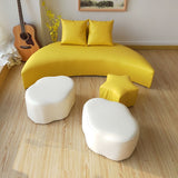 Moderne wasserfeste Standardformspezialform Pink Leder Ottomane