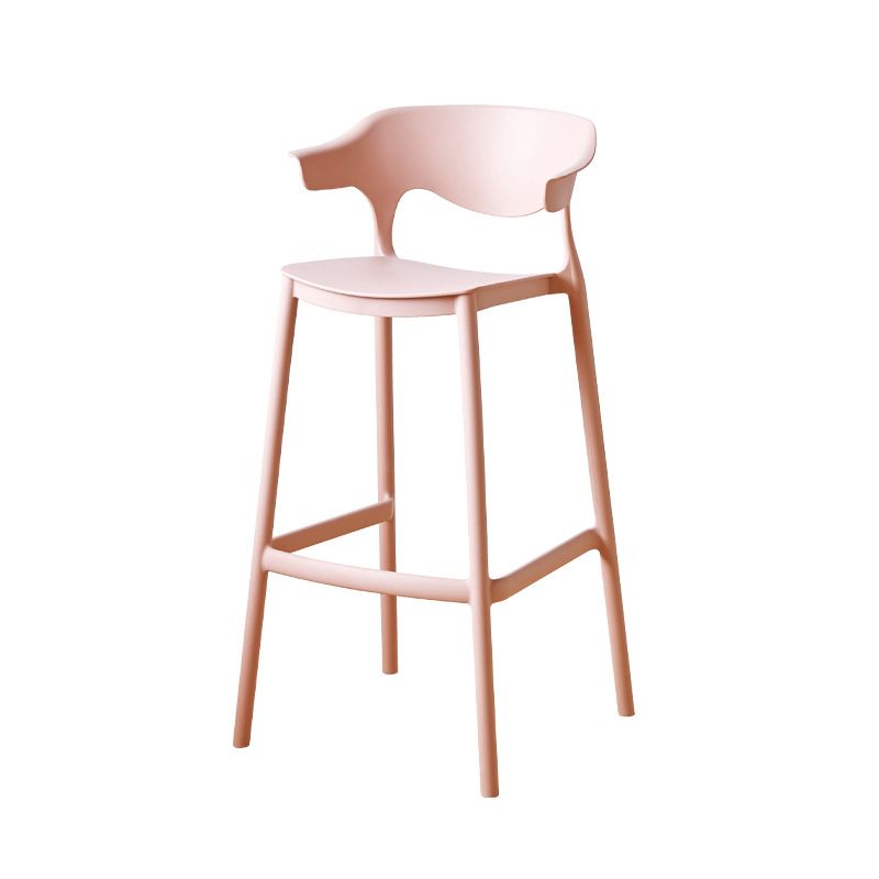 Plastic Contemporary Kitchen Dining Room Arm Stool Low Back Bar Stool Clearhalo 'Bar Furniture' 'Bar Stools' 'bar_stools' 'Furniture' 'furniture_bar_stools' 'Kitchen & Dining Furniture' 1200x1200_e25b6073-208c-4f7c-9246-88b90c3ad5f8