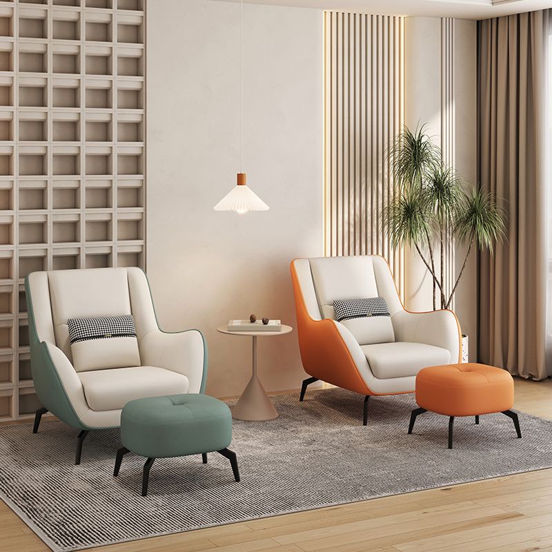 Mid-Century Modern Accent Chair Cushion Back Basic Four Legs Arms Included Armchair Clearhalo 'Accent Chairs' 'accent_chairs' 'Chairs & Seating' 'furn' 'furn_accent_chairs' 'Furniture' 'Living Room Furniture' 1200x1200_e260985d-a2de-4d97-bc28-b30d6e8a7bef