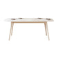 Modern Stone White Dining Table Ash Wood Base for Dining Room Clearhalo 'Dining Tables & Seating' 'Dining Tables' 'dining_table' 'furn' 'furn_dining_table' 'Furniture' 'Kitchen & Dining Furniture' 1200x1200_e2622b7c-d317-40cc-9190-dee3762247a5
