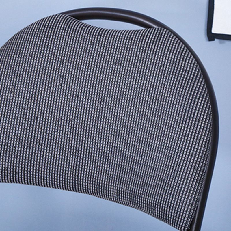 Moderne stijl open rug metalen vouwbare armloze eetkamerstoelen (set van 1/4/8)