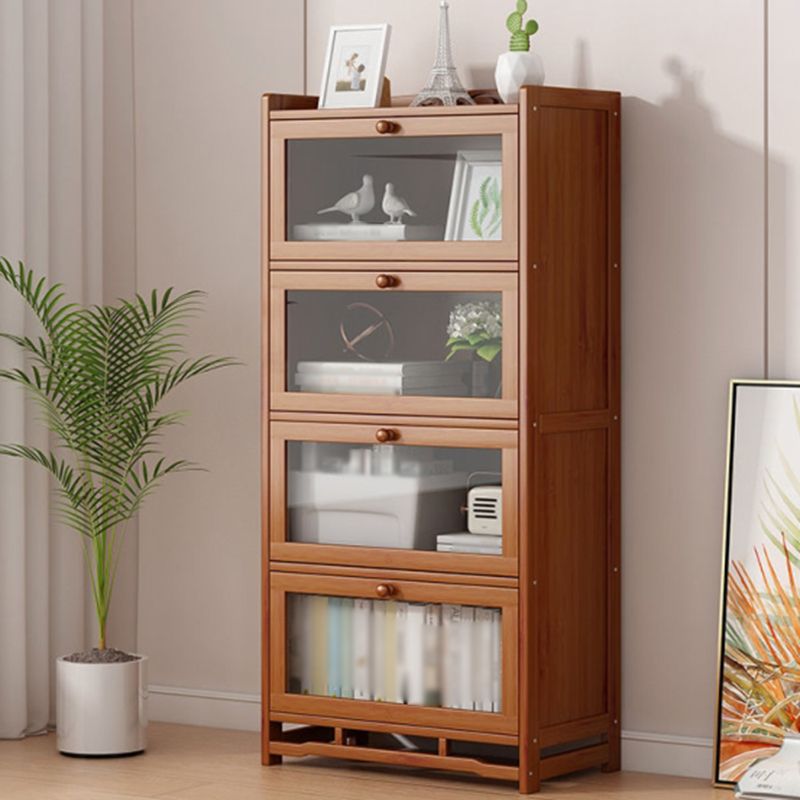 Engineered Wood Barrister Bookcase Contemporary Closed Back Bookshelf with Doors Clearhalo 'Bookcases' 'furn' 'furn_bookcases' 'Furniture' 'furniture_bookcases' 'Office Furniture' 1200x1200_e2646506-6d65-4942-b1f1-44a0a3750d15