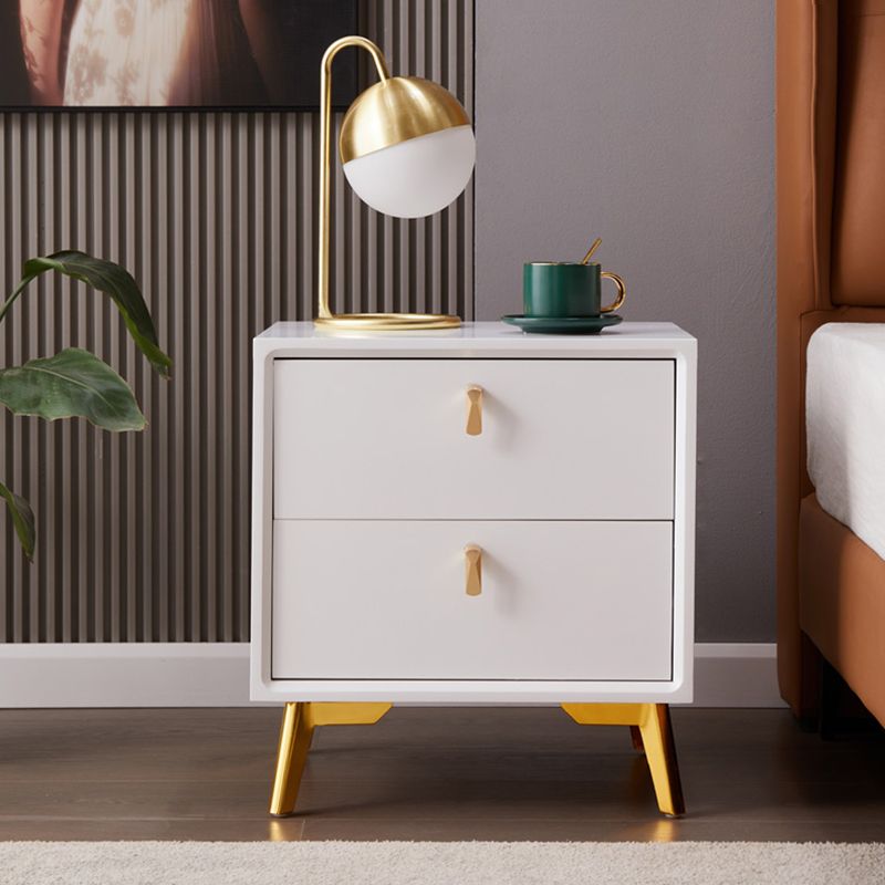 Tablette de chevet de lit en bois massif avec tiroirs modernes avec tiroirs