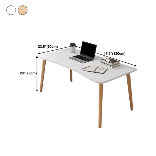 Contemporary Wood Computer Desk Rectangular Writing Desk for Home