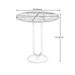 Round Sintered Stone Top End Table 21.6"Tall Pedestal Side Table Clearhalo 'Coffee & Accent Tables' 'Coffee Tables' 'coffee_tables' 'End & Side Tables' 'end_side_tables' 'furn' 'furn_end_side_tables' 'Furniture' 'furniture_coffee_tables' 'Living Room Furniture' 1200x1200_e266eb3e-f0de-4f4b-9758-4d1e21aef542
