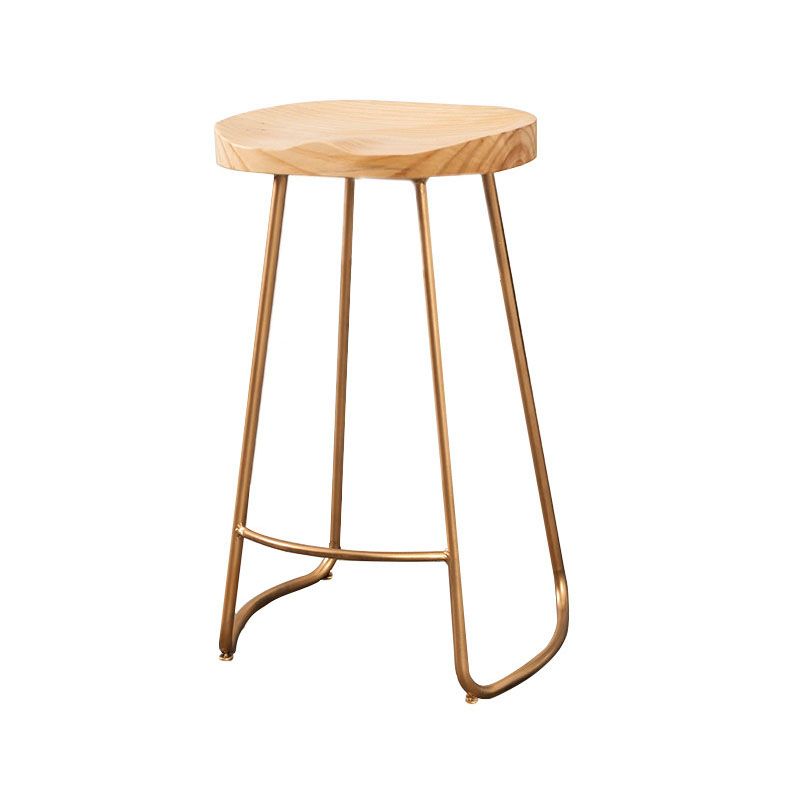 Contemporary Solid Wood Matte Finish Barstool Footrest Backless Stool Clearhalo 'Bar Furniture' 'Bar Stools' 'bar_stools' 'furn' 'furn_bar_stools' 'Furniture' 'furniture_bar_stools' 'Kitchen & Dining Furniture' 1200x1200_e2671c49-4cab-4d04-9004-28941b2d3278