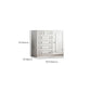 Commode de rangement contemporaine en bois manufacturé de 14,82 pouces de largeur
