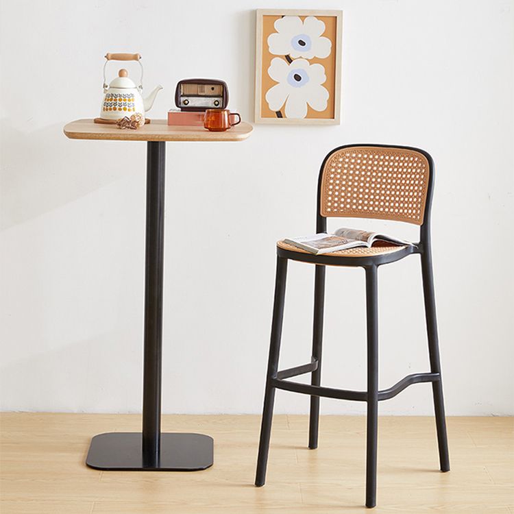 Modern Style Square Bar-stool Plastic Counter Bar Stool for Home Clearhalo 'Bar Furniture' 'Bar Stools' 'bar_stools' 'furn' 'furn_bar_stools' 'Furniture' 'furniture_bar_stools' 'Kitchen & Dining Furniture' 1200x1200_e2699226-341c-4e6c-83b7-29f484b64034