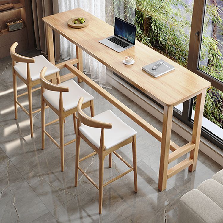 Set da pranzo da pub da 1/4/7 pezzi Set da tavolo da pub moderno in legno massello