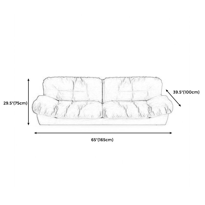 29.53" H Scandinavian Armless Sofa with Tufted Back Sofa for Living Room Clearhalo 'furn' 'furn_sofas' 'Furniture' 'furniture_sofas' 'kitchen' 'kitchen_sofas' 'Living Room Furniture' 'Sofa' 'sofas' 1200x1200_e26ab342-b6e3-4dc5-b353-2fa18a6e3dbc