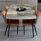 Home Sintered Stone Kitchen Table Industrial Rectangle Fixed Dining Desk Clearhalo 'Dining Tables & Seating' 'Dining Tables' 'dining_table' 'furn' 'furn_dining_table' 'Furniture' 'Kitchen & Dining Furniture' 1200x1200_e26ac08a-48df-4849-b4af-d6575dce513f