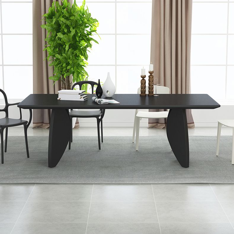 Modern Solid Wood Table for Restaurant Rectangle Dining Table with 4 Legs Clearhalo ' dining_table' 'Dining Tables & Seating' 'Dining Tables' 'furn' 'furn_dining_table' 'Furniture' 'furniture_dining_table' 'Kitchen & Dining Furniture' 'kitchen&dining_furn' 'kitchen' 'kitchen_dining_table' 1200x1200_e26b388e-121c-4519-b690-7b8665c9608a